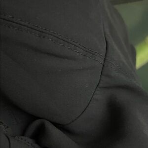 JCREW black fitted crepe bodycon bustier spaghetti straps leg slit dress size 6